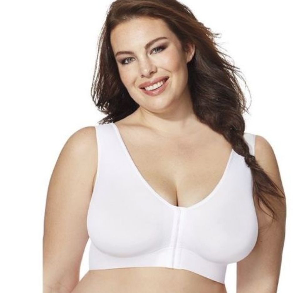Just My Size Pure Comfort Bra 6X White
